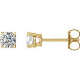 14K Yellow 1/2 CTW Natural Diamond Earrings